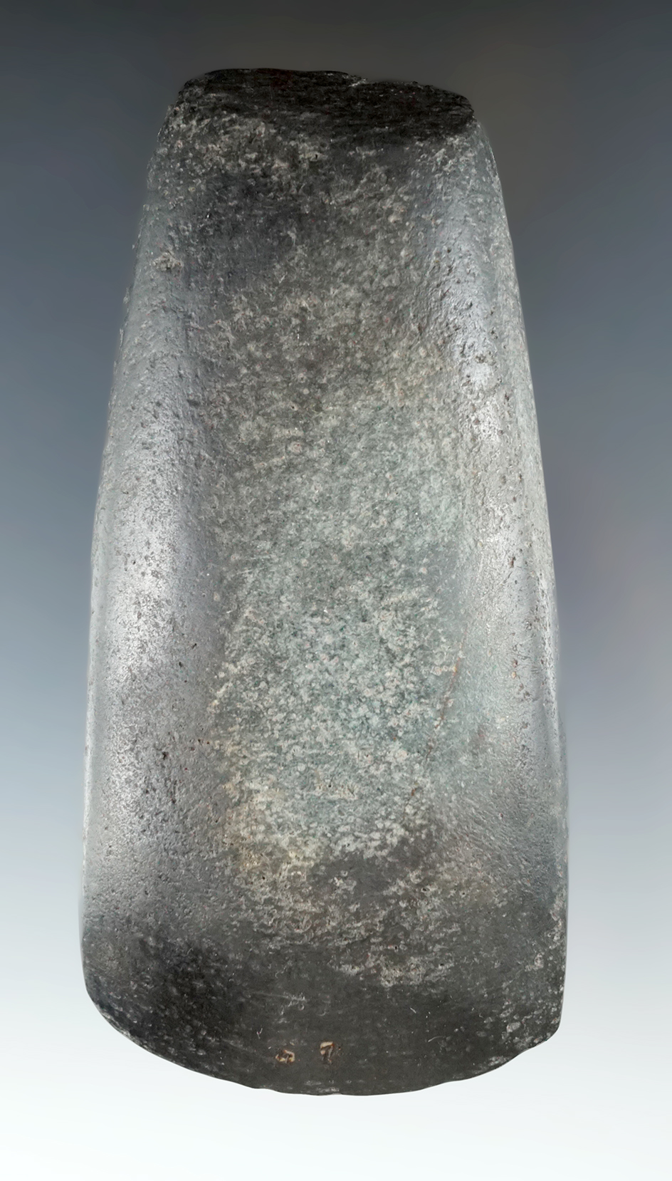 Beautiful material on this nicely polished 4 7/8" Hardstone Celt with an excellent bit - New York.