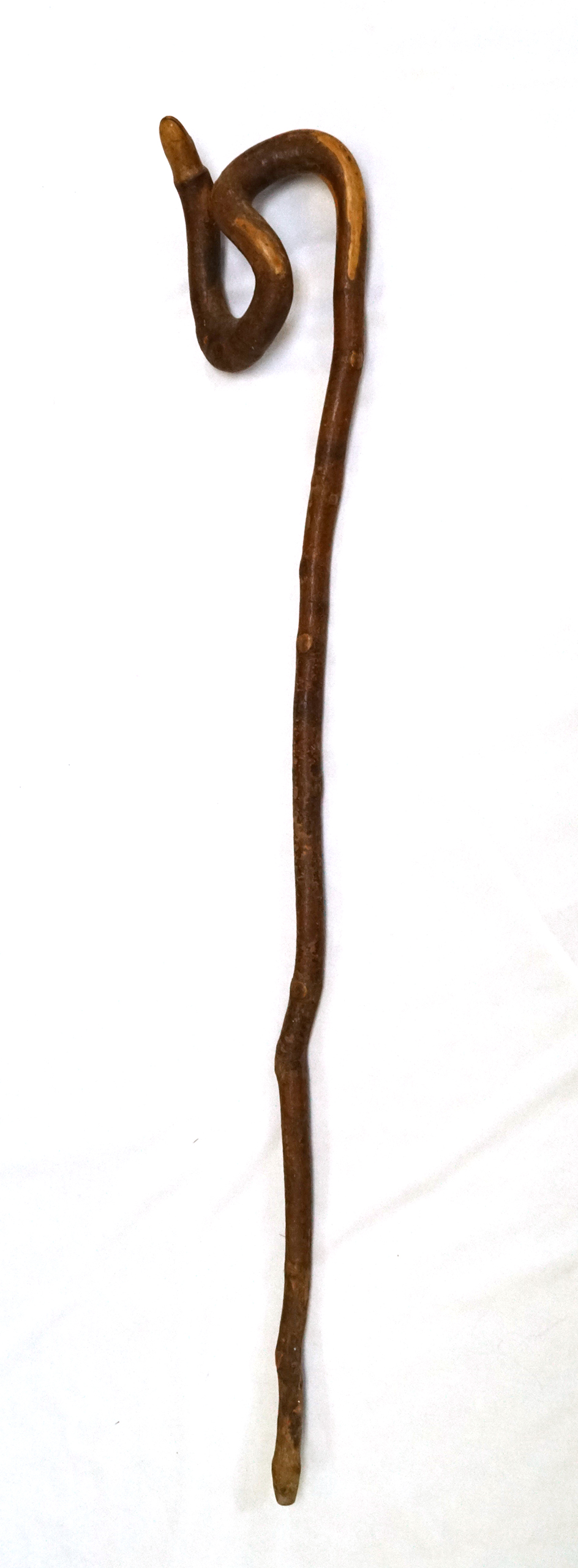 Unique! 32" Tall Snake Effigy Cane circa 1800s.