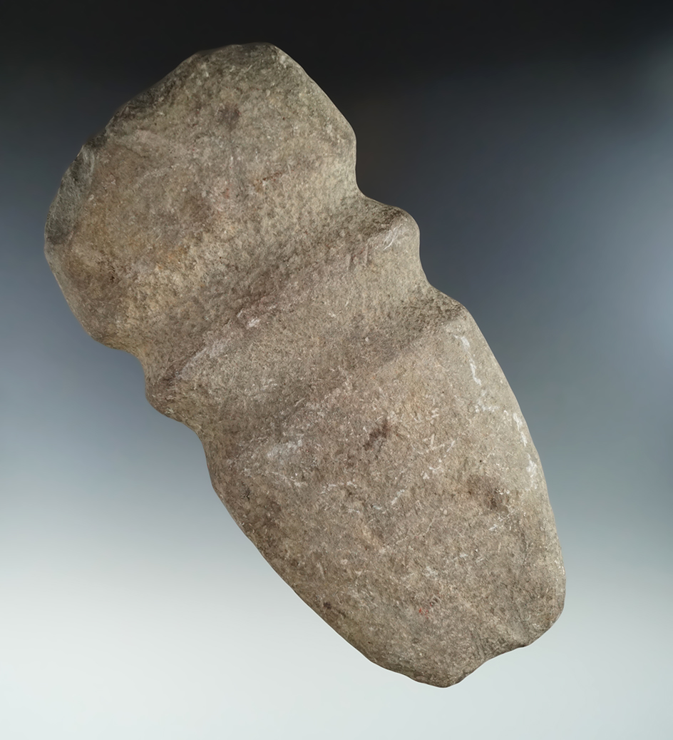 Very rare! 6 3/4" Double full grooved Axe - Allegheny County NY. Pictured in Indian Artifacts, 6th E