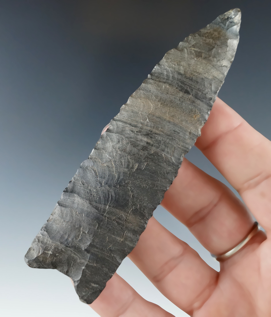 Rare Paleo type! 4 1/8" Paleo Allen found in Oklahoma. This is a highly collectible, well-made relic