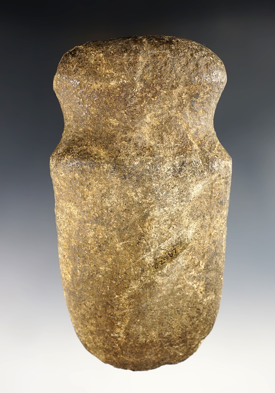 5 3/8" long Full Groove Ohio Axe made from patinated Hardstone.