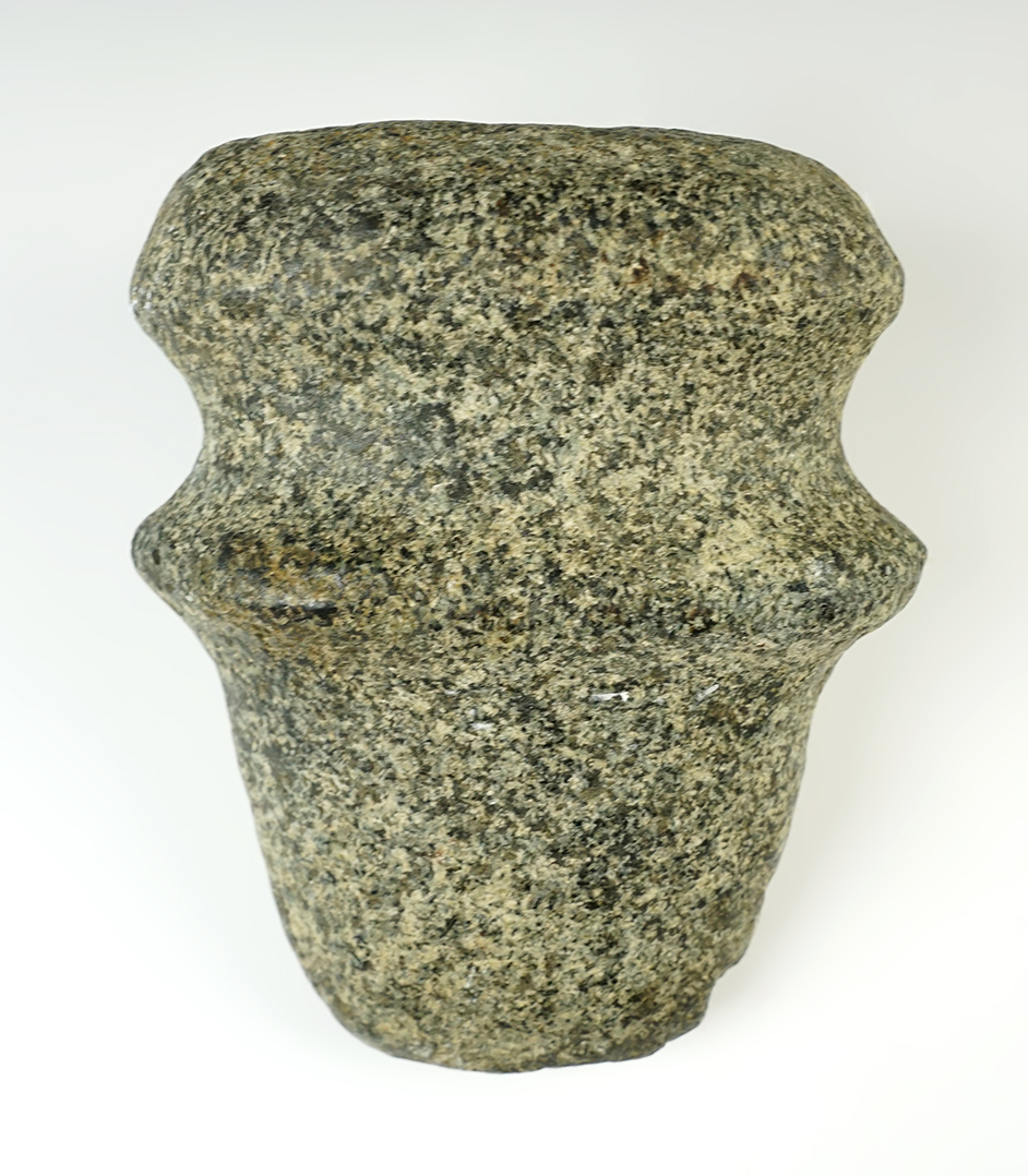 6 3/8" Miami River style Axe made from beautiful speckled granite. Found in Crawford Co., Ohio. 