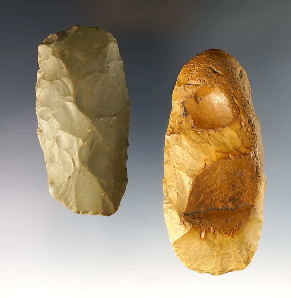 Pair of nice Kentucky Flint Celts. The largest is 3 1/2".