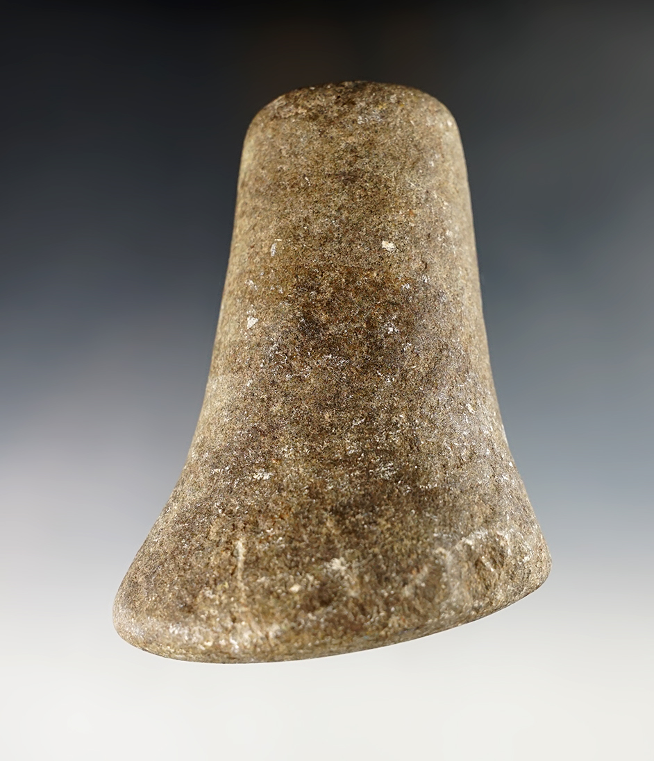4 1/4" Ohio Pestle that is nicely made from Hardstone. Found in Seneca Co., Ohio.