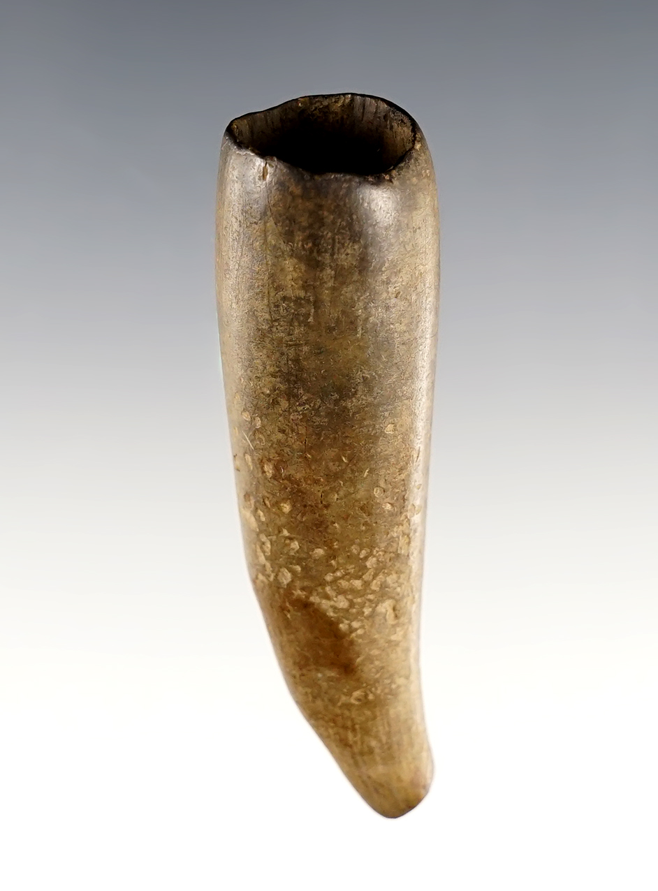 Well patinated 2 5/8" Tube Pipe found in Oklahoma. Ex. Greg Perino.