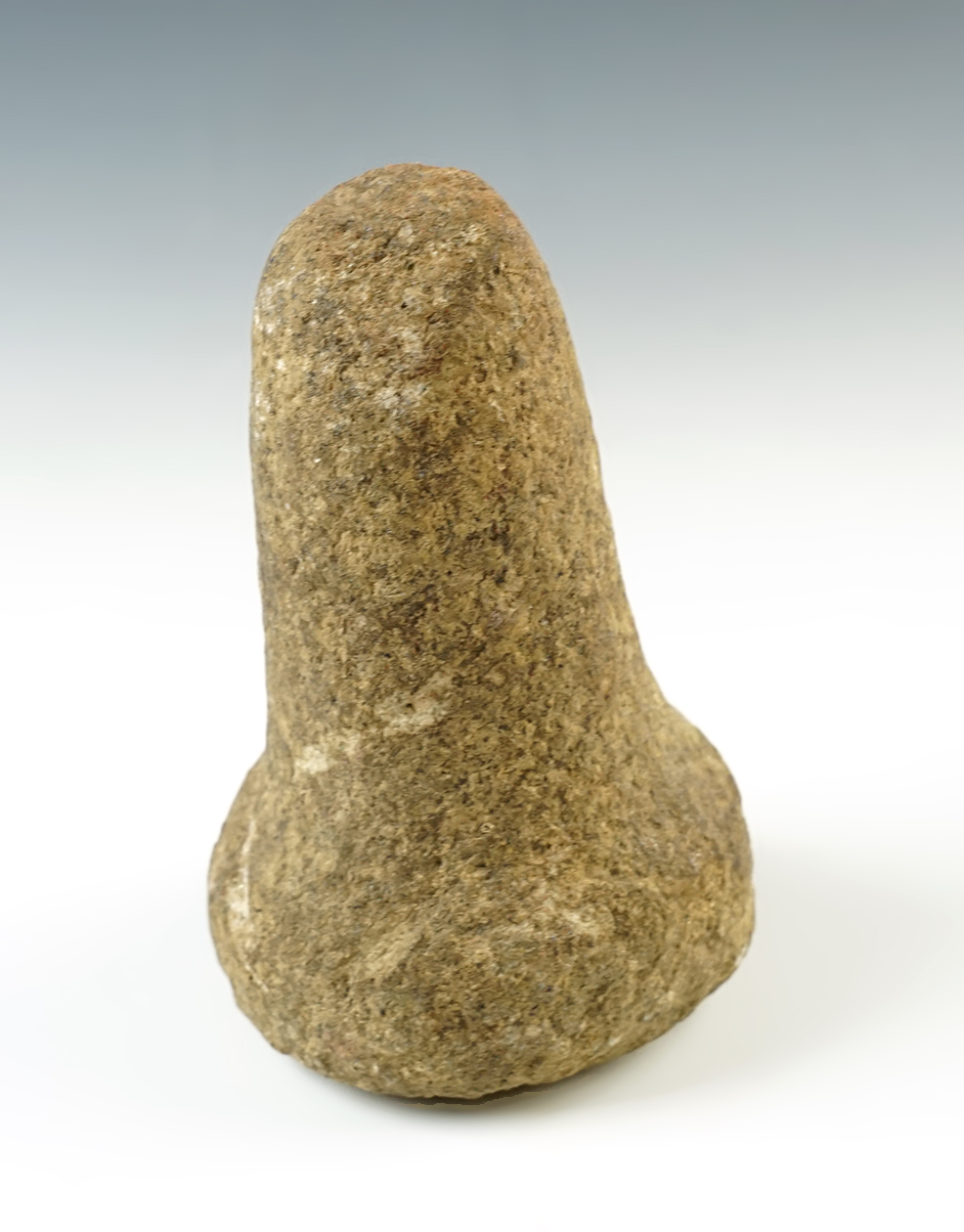 Nicely made 5 1/8" tall Ohio Bell Pestle made from pink Hardstone.