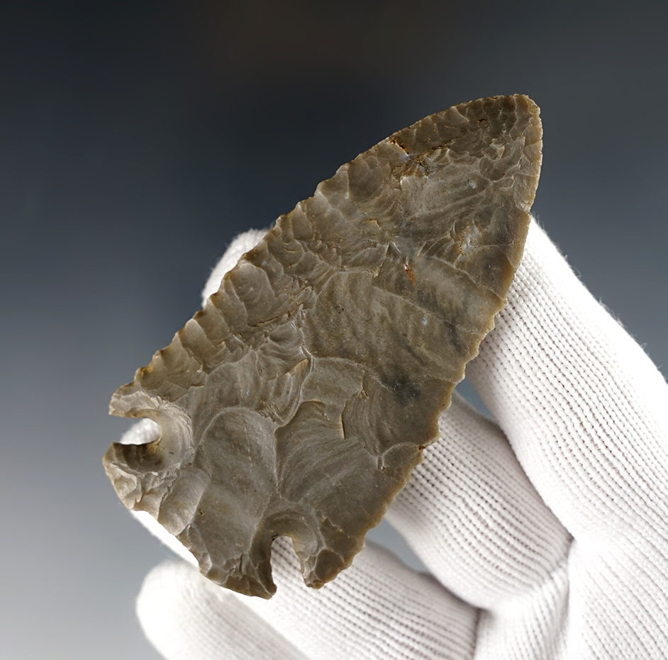 3" Notch-Base Ohio Dovetail made from Hornstone. Comes with a Bennett COA.