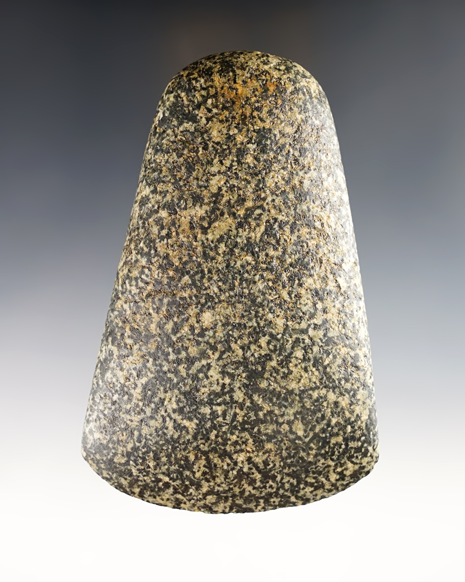 4 3/4"  Hardstone Celt found in Montgomery Co., Ohio. Ex. Steve Olenick, Elleman (#3500). 