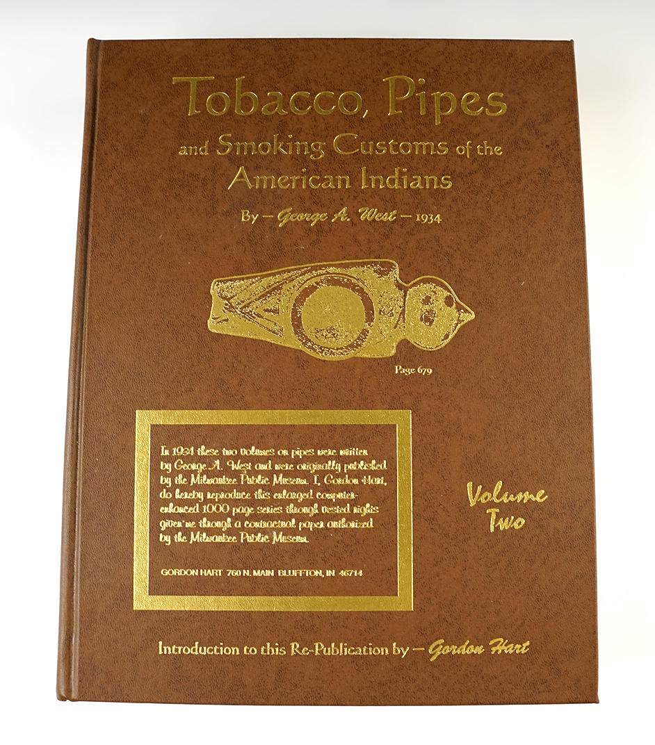 "Tobacco, Pipes and Smoking Customs of the American Indians" Volume 2 by George A. West.