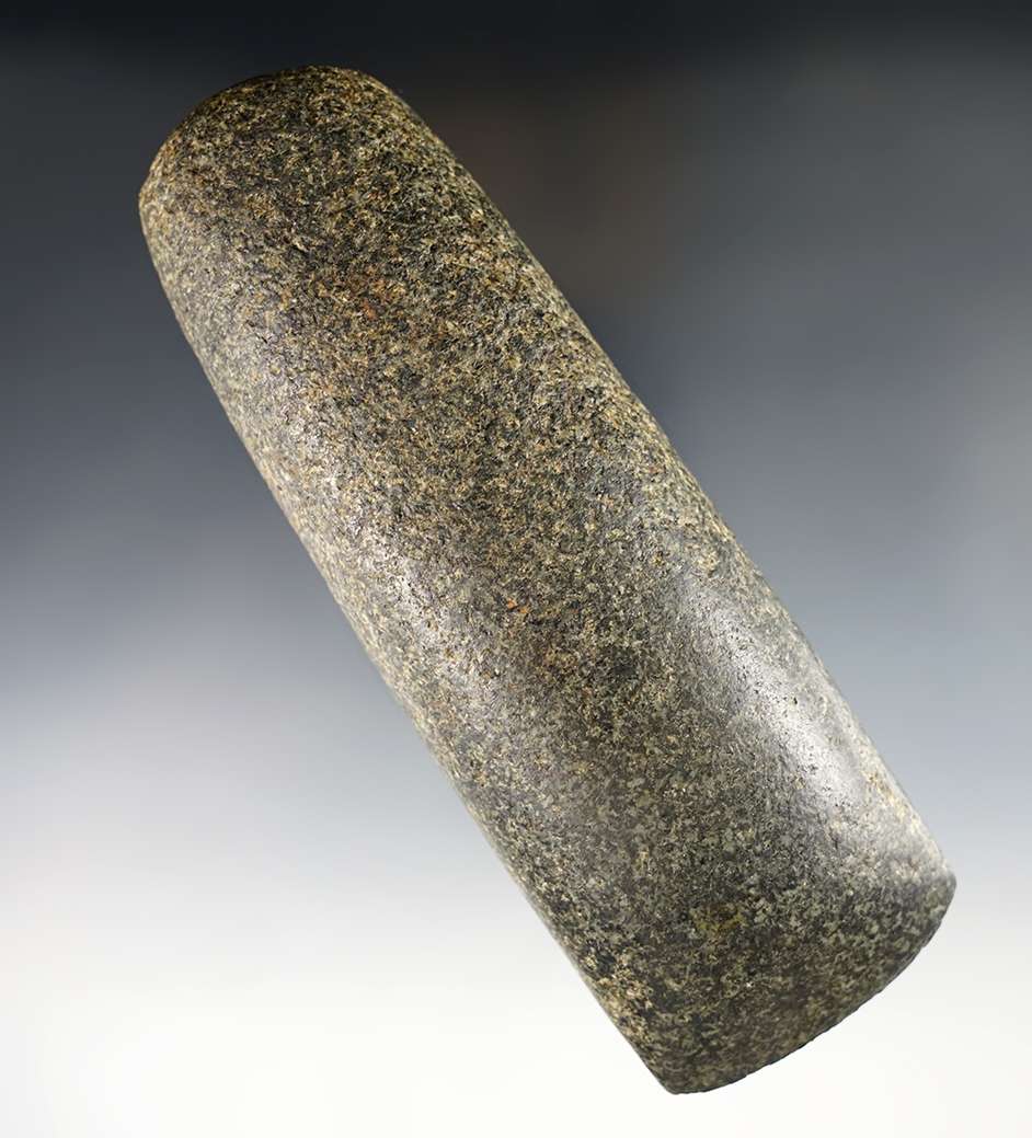 6 3/16" Celt - Granite. Found in Saline Co., Missouri. Ex. Jim Swope. Dickey and Motley COA's. 