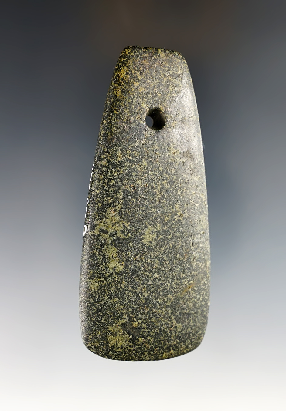 3 3/8" Hardstone Pendant - Wayne Co., Ohio. Ex. Meuser, Fuller, Rummel.
