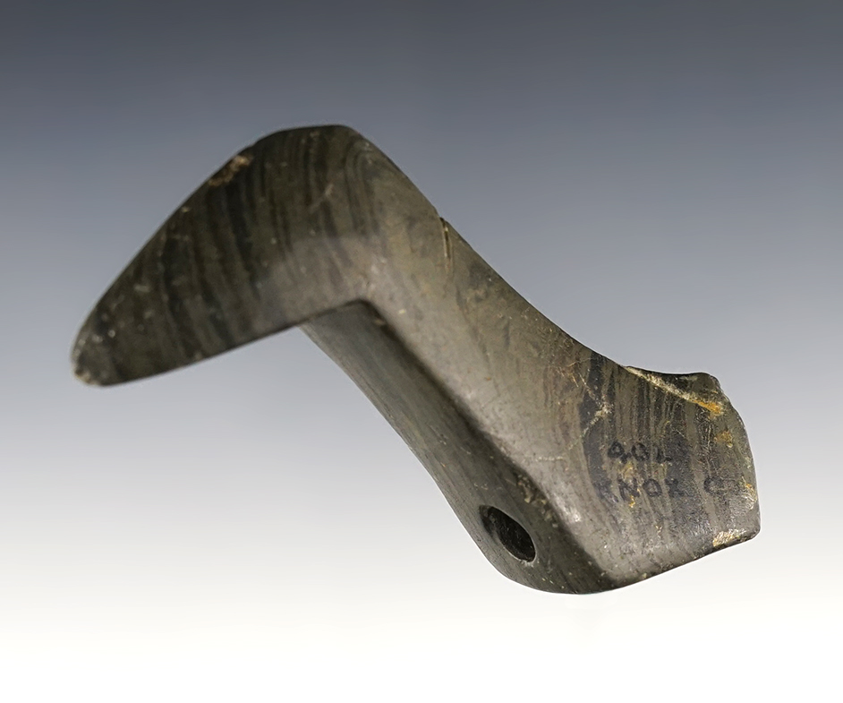 3 1/4" anciently broken and salvaged Birdstone - Ohio. Pictured! Ex. Wehrle (#402).