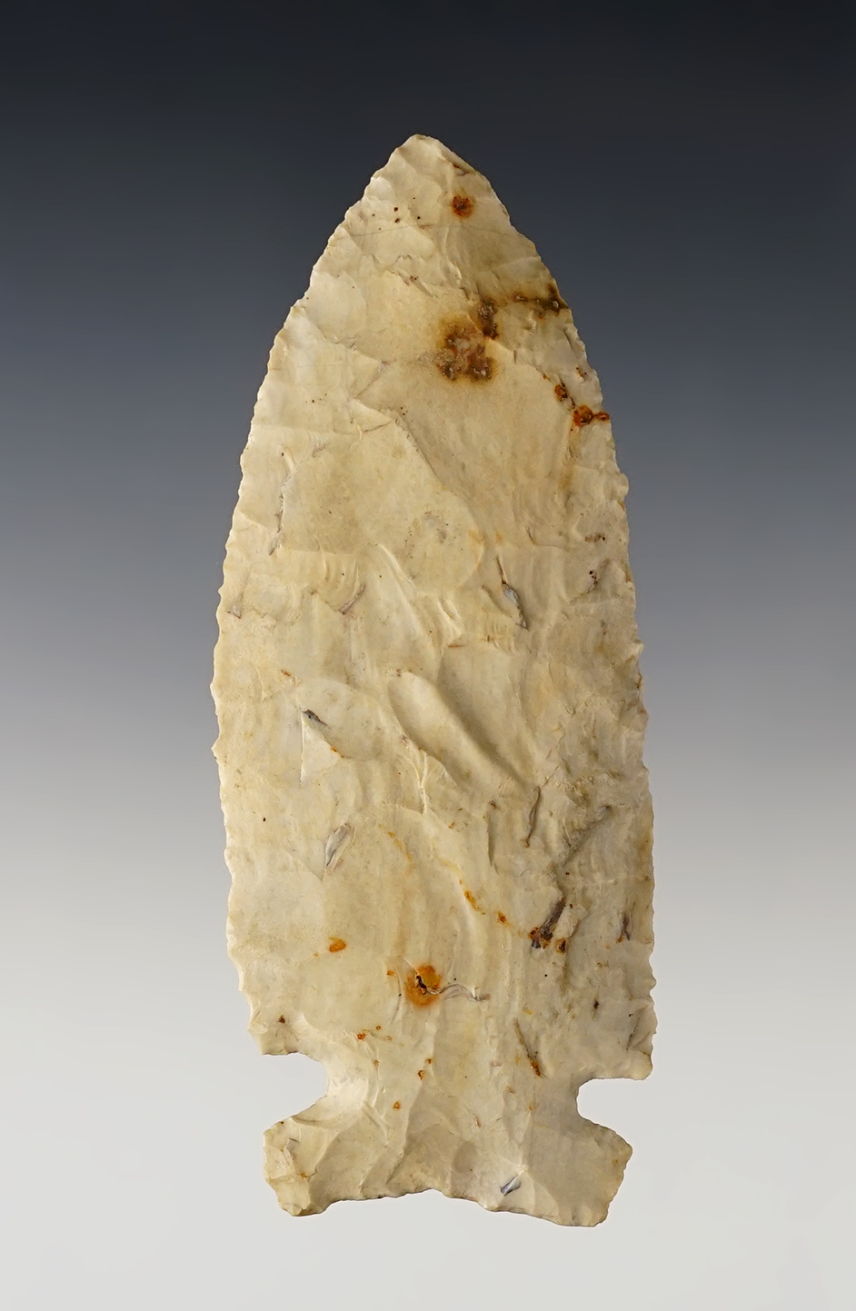 3 13/16" Osceola - Flint. Illinois area. Ex. Mrs. C. Chiott, Mike Hosier, Milner.  Bennett COA. 