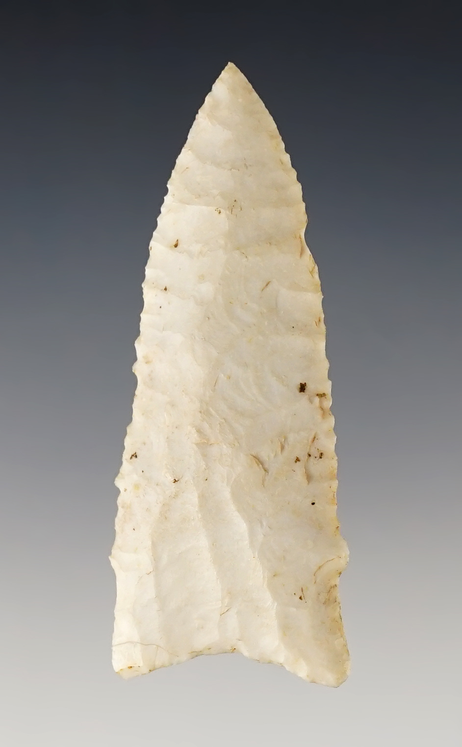 2 3/4" Holland - excellent condition. Crescent Quarry Chert. Found in Fulton Co., Illinois. 