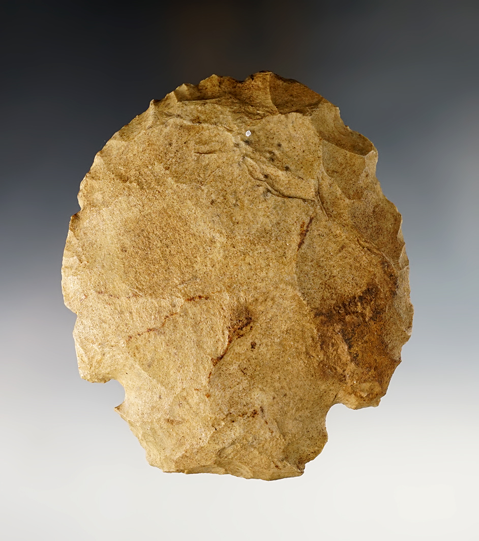 4 7/8" heavily patinated Notched Hoe found in the Midwestern U.S.