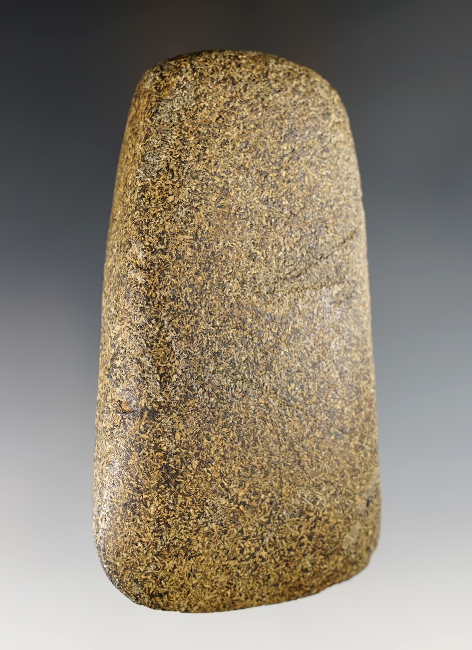 4 1/4" Celt - nicely colored Hardstone with a nice sharp bit.  Posey Co., Indiana. Ex. Kimbrell.