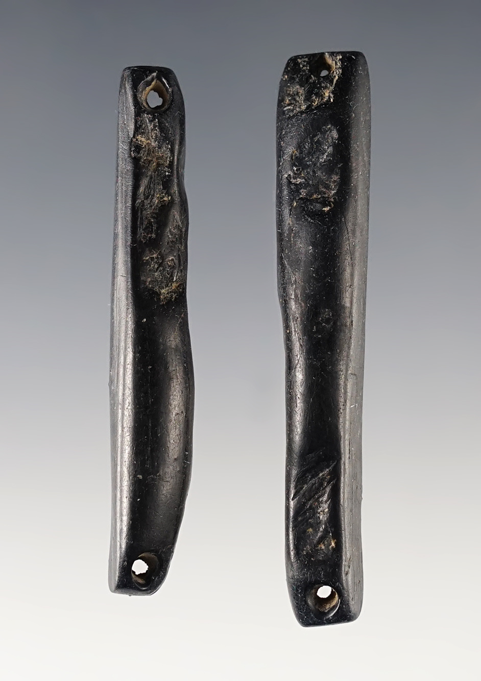 Pair of the rarest Bead type found near the Columbia River. Pictured. The largest is 2 1/2".