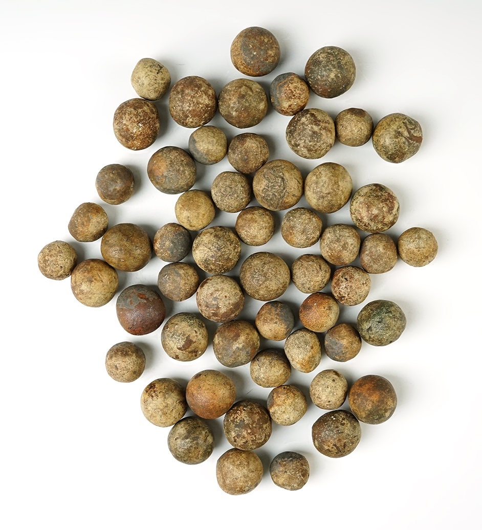 Set of 55 Cooking Balls found in Posey Co., Indiana.