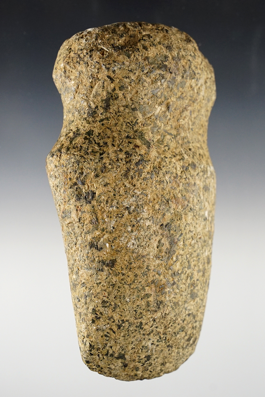 Nicely styled 5 1/5" long Full Groove Axe with polish to the groove and bit. Found in Ohio.