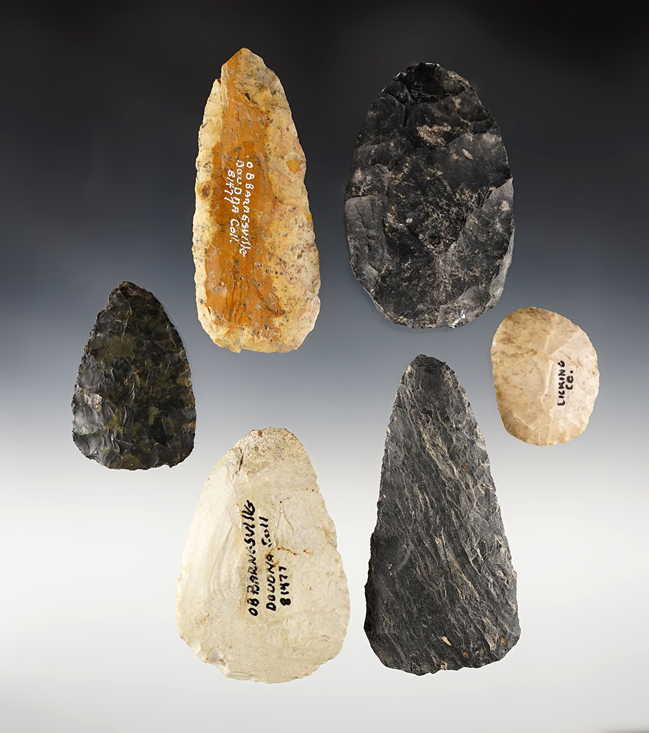 Set of 6 assorted Ohio Knives in good condition. Ohio The largest is 4".