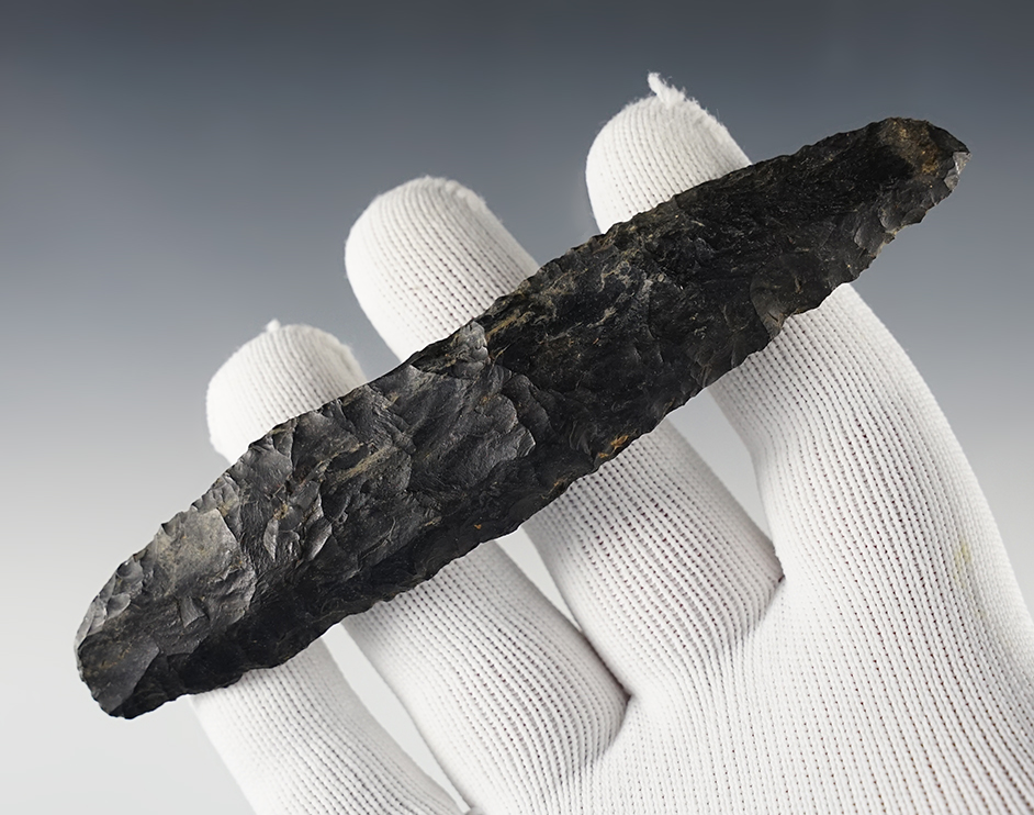5 1/16" Ohio Knife made from patinated Coshocton Flint.