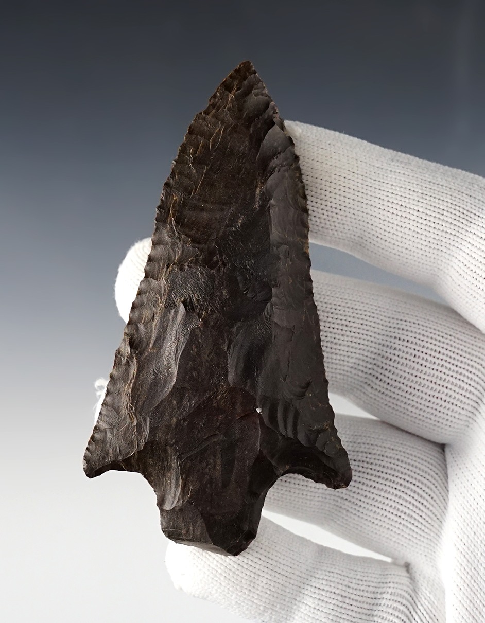 3 5/8" Central Tennessee Pickwick with nice edge work. Ex. Jerry Dickey. Stermer COA.