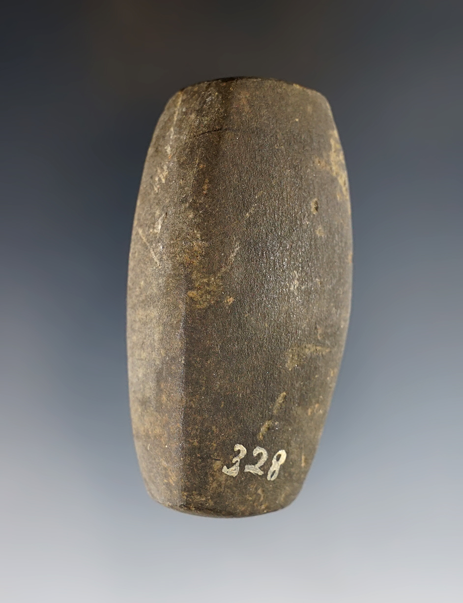 2 9/16" nicely styled Loafstone that is well patinated, recovered in Ohio. Excellent condition.