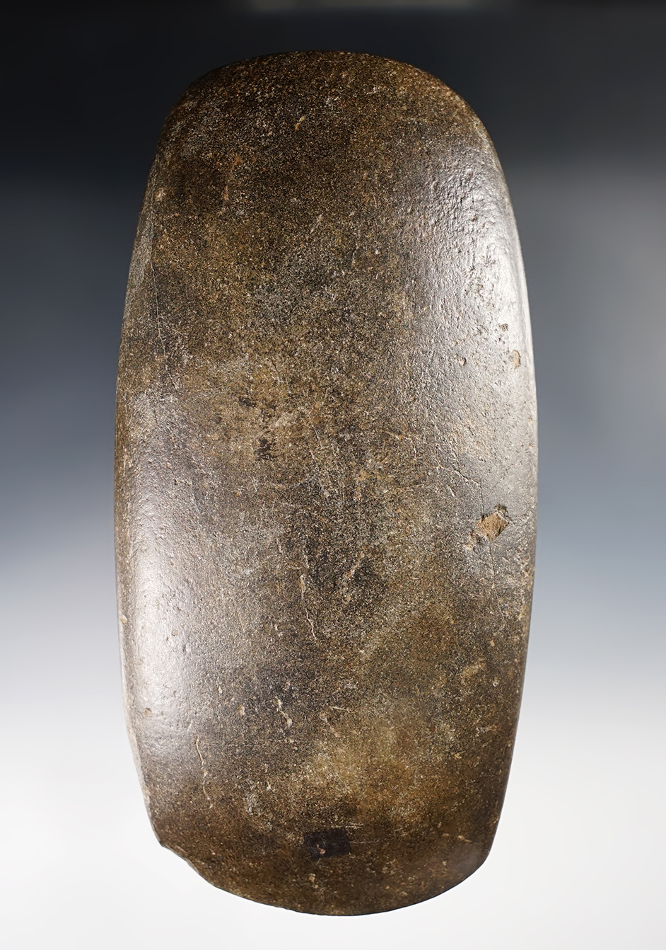 Excellent 6" polished Hardstone Celt. Hardin Co., Illinois. Ex. Wes Atkinson. Dickey COA. 