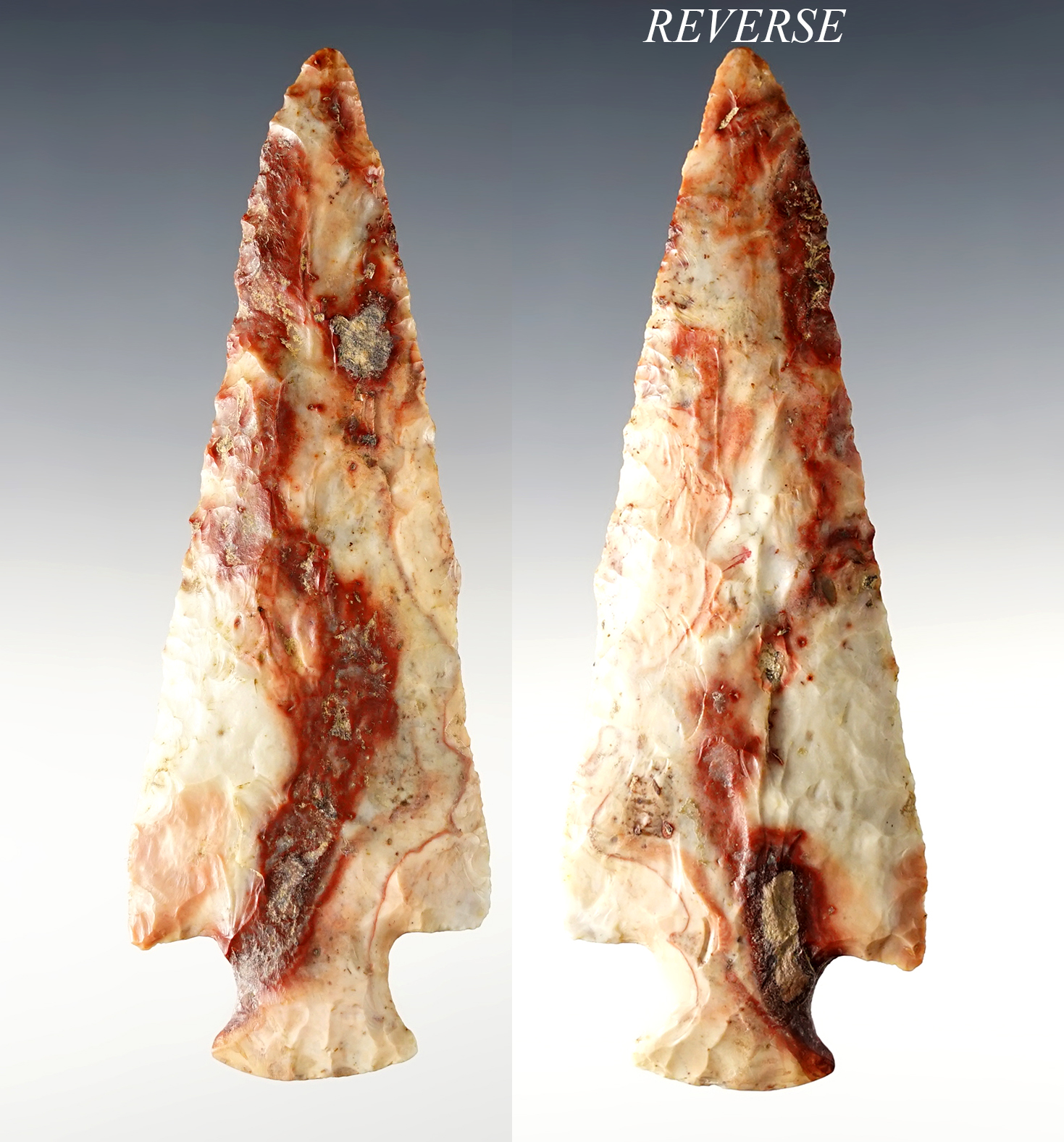 4 1/2" extremely rare "jewel" grade Flint Ridge Bottleneck - Stark Co., Ohio. Minor restoration.