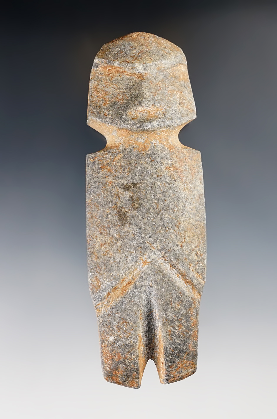 4 13/16" PreColumbian Toltec Figure made from Stone. 