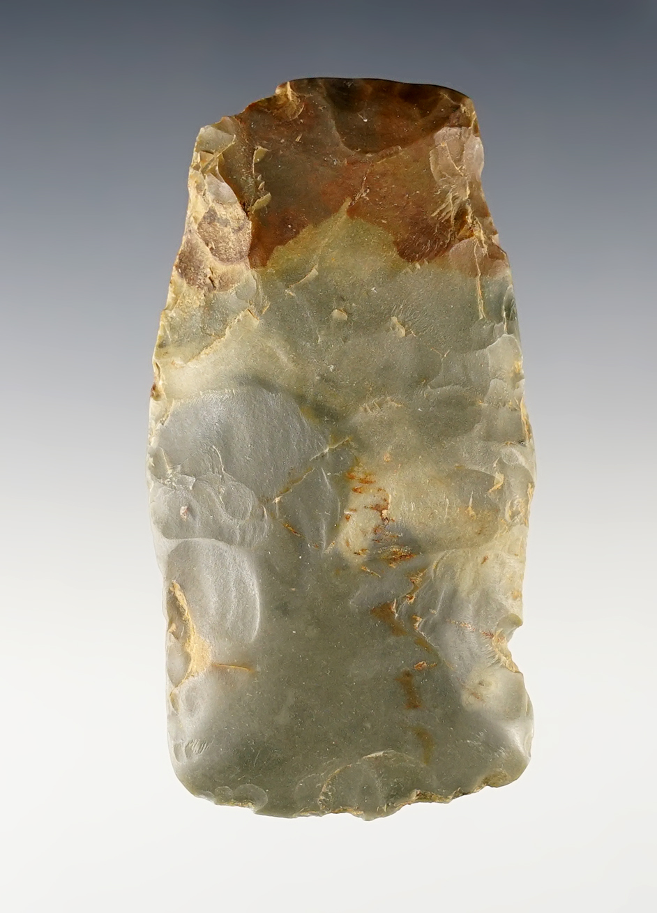 3 5/16" Flint Celt made from St. Louis Green. Found in Scott Co., Kentucky.