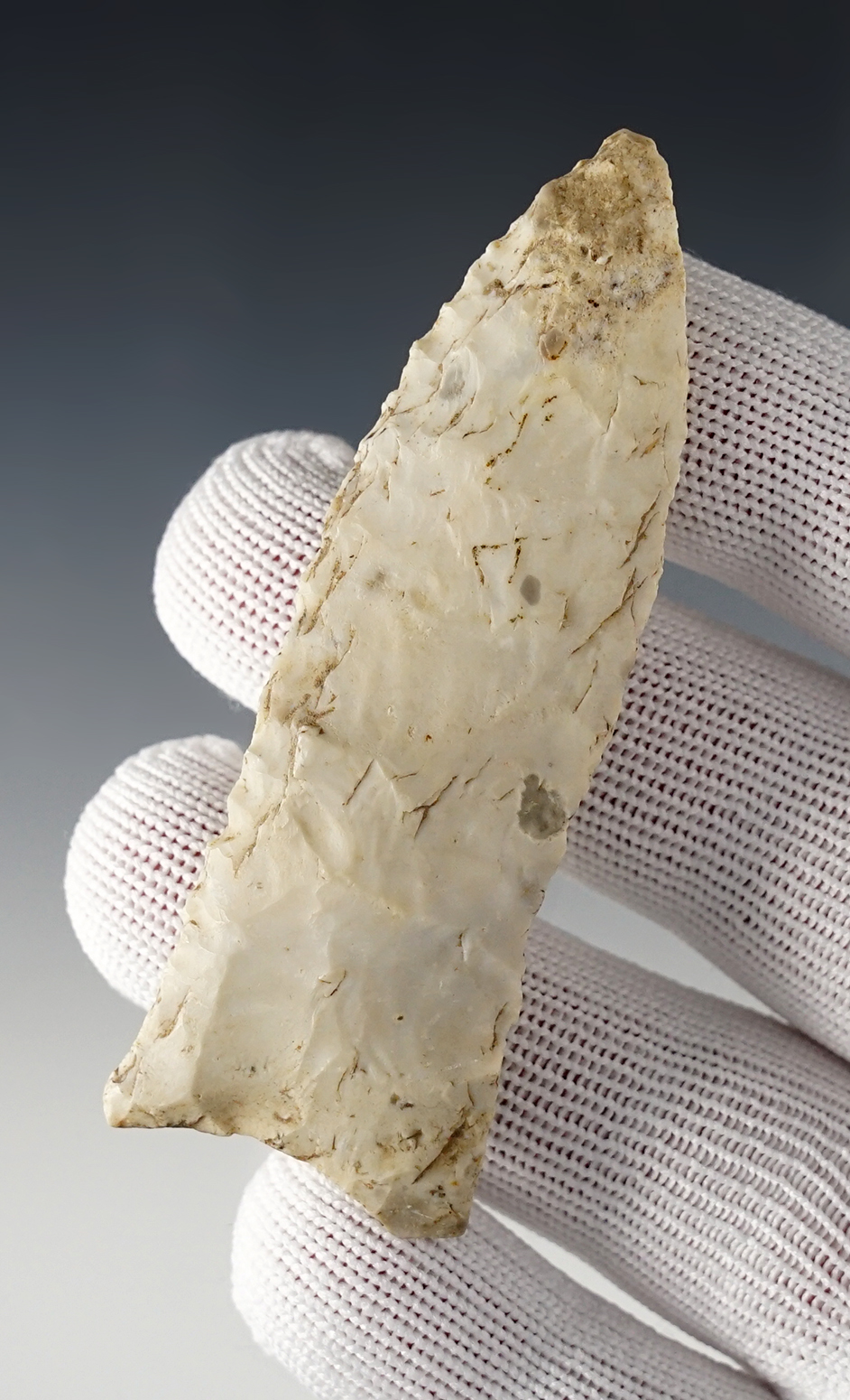 Well patinated 3 3/16" Dalton that shows excellent age on the surface. Columbia, Missouri. 