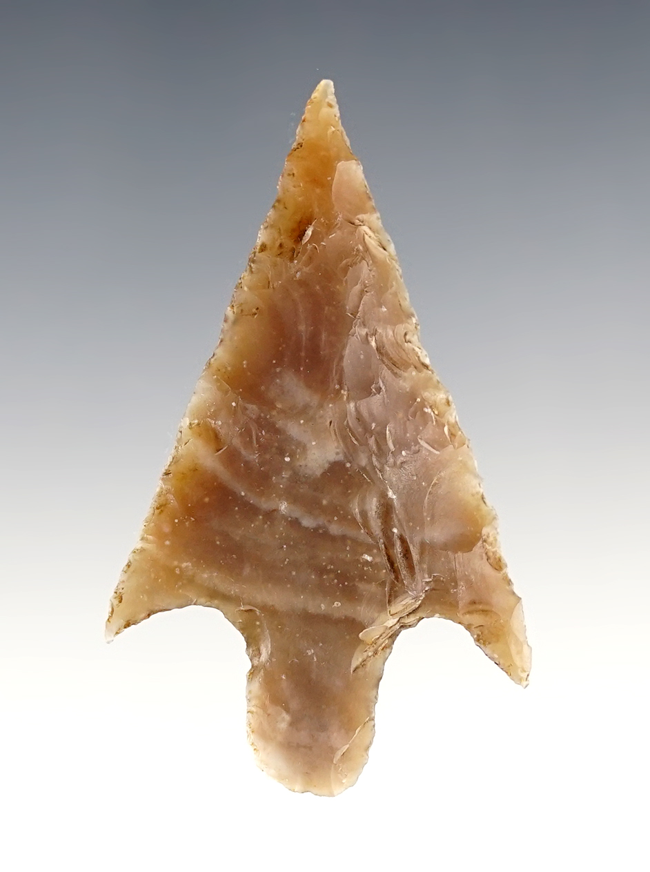 2 5/8" Langtry - Arenosa made from Edwards Chert. Found in Real Co., Texas. Carlos Black COA.