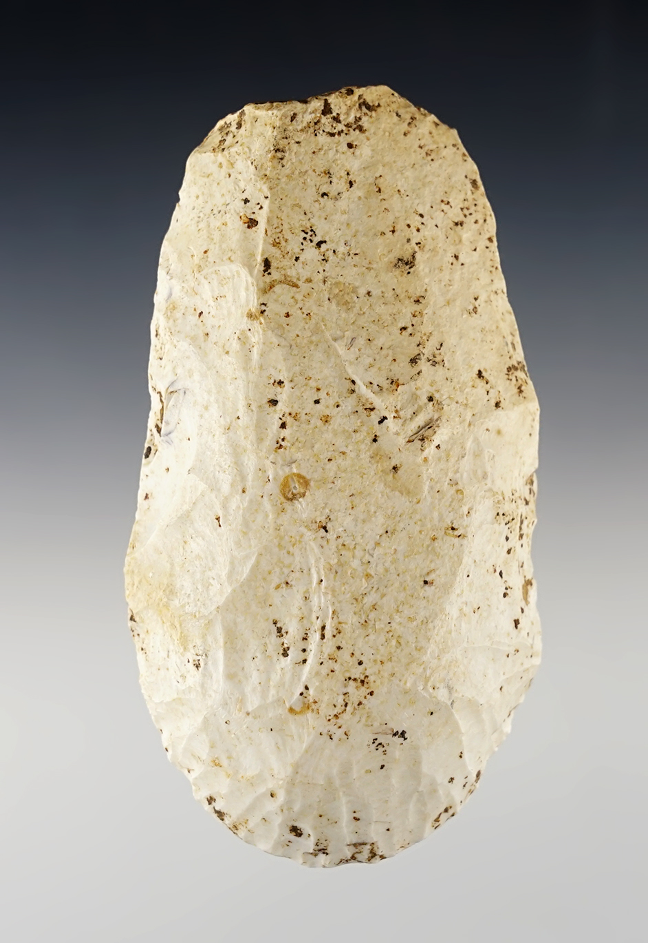 4 7/16" Flint Celt found in Adams Co., Illinois. In overall excellent condition.