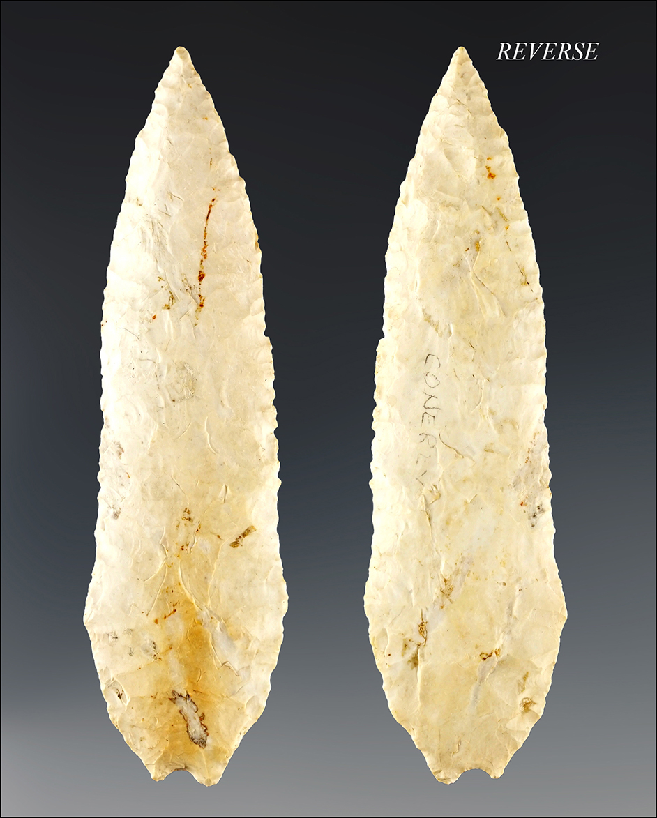 Well patinated 4 5/8" Blade found in the Virginia/North Carolina area. Ex. Perino. 