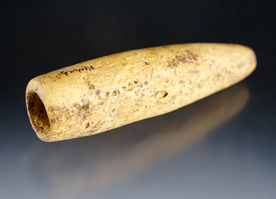 Unique 5" long Tube Pipe that is drilled 2 inches in but was never completed. Found in KY.