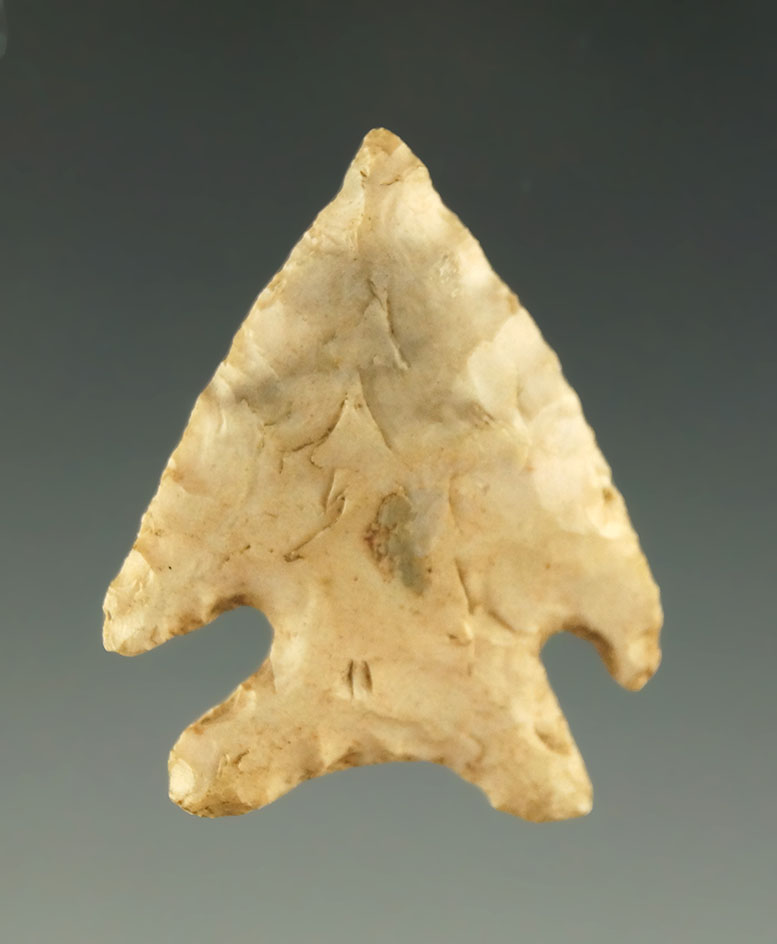 1 1/4" Elko Eared found in Oregon. Ex. Charlie Shewey collection.