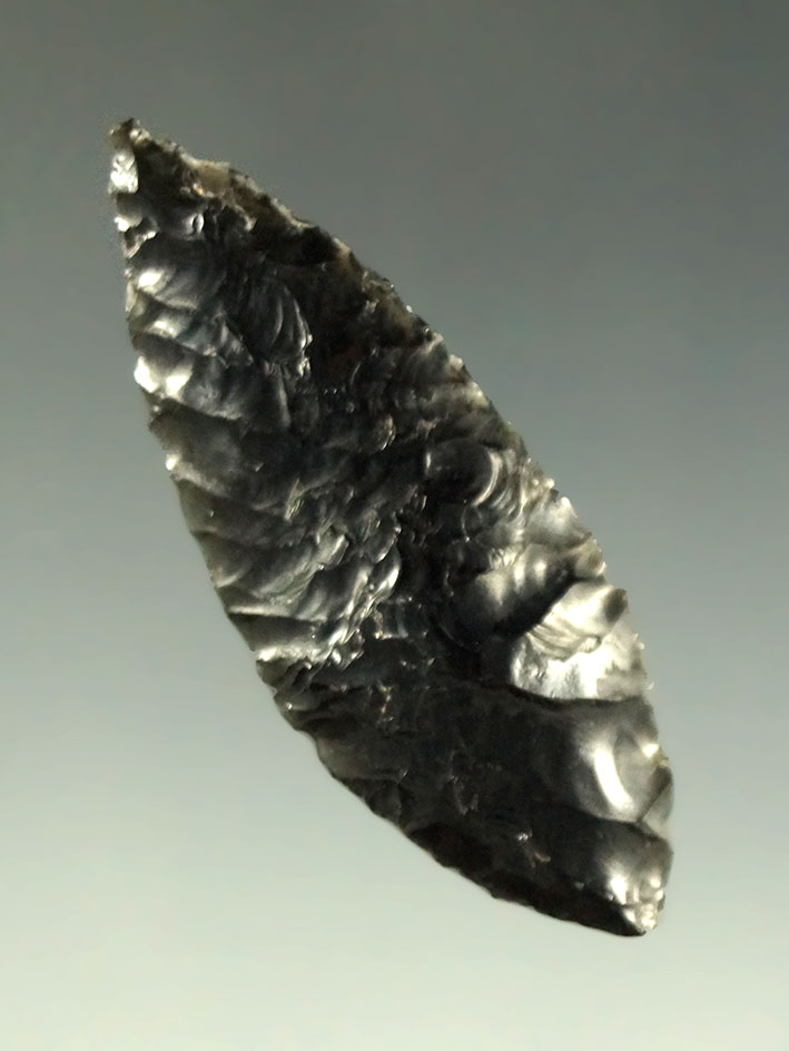 1 13/16" Cascade found in the Great Basin  area. Ex. Shewey. Museum COA.