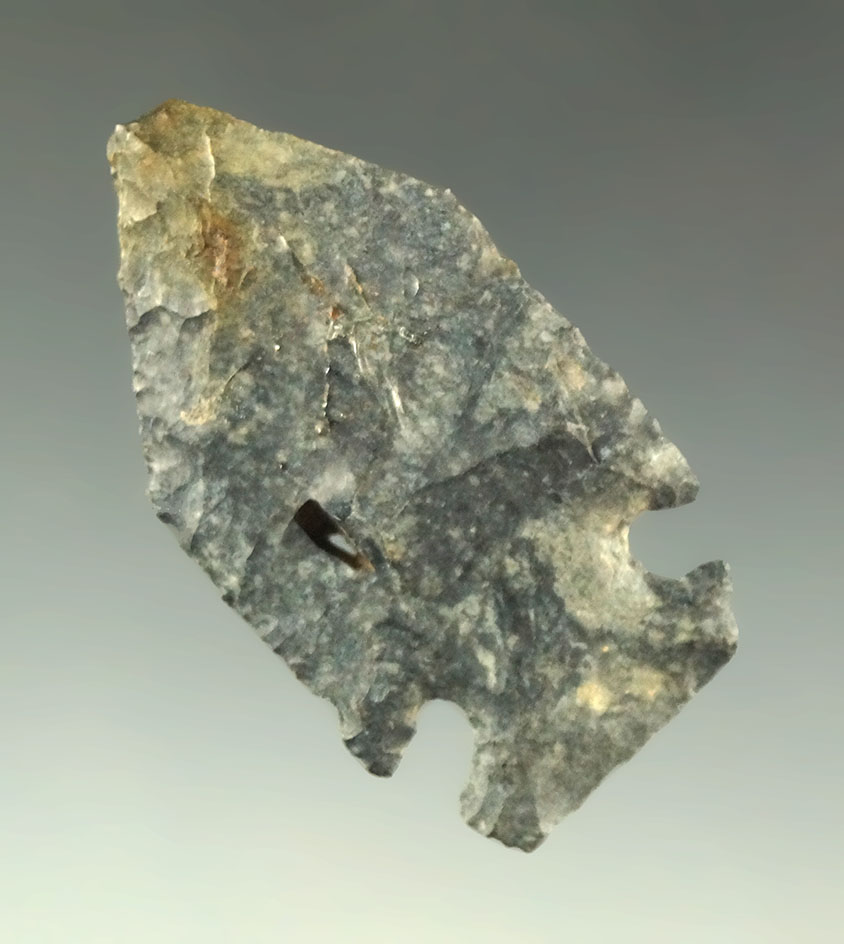 Pictured! 1 9/16" Jack's Reef Pentagonal made from Coshocton Flint found in Ohio.
