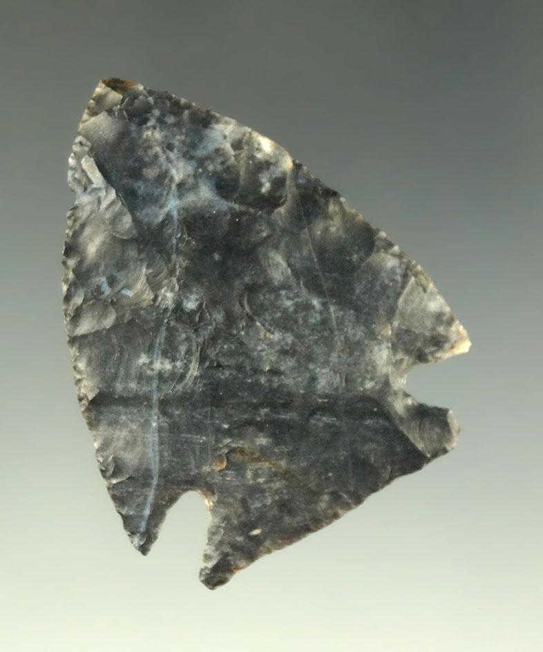 Pictured! 1 5/8" Jack's Reef made from Coshocton Flint found in Ohio.  Jackson COA.