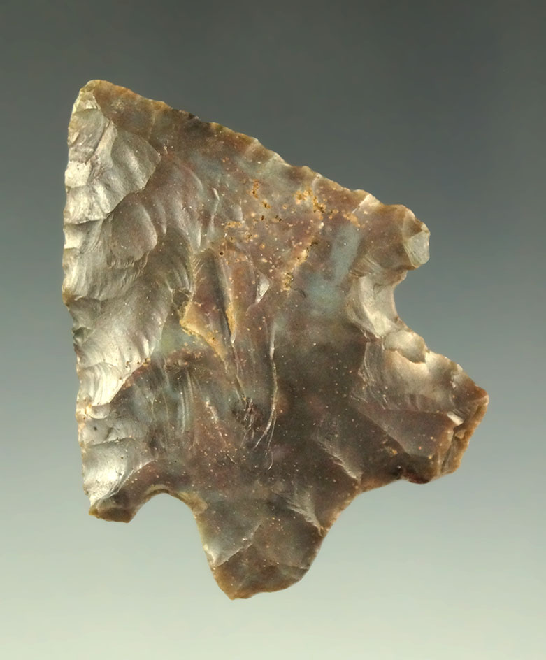 1 7/8" MacCorkle Bifurcate made from attractive purple and gray Sonora Flint - Kentucky.