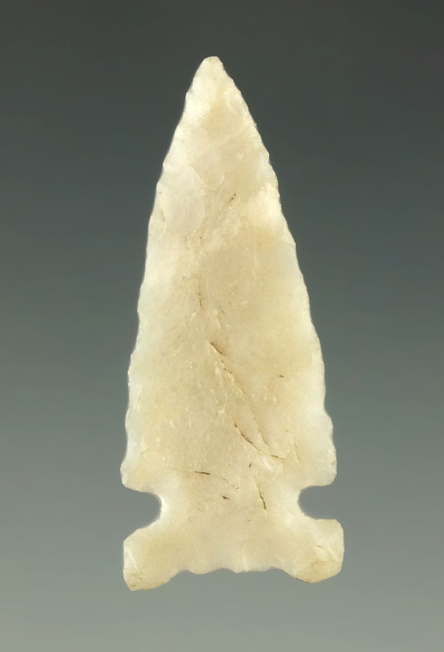 1 1/4" Caracara arrowhead found near the Rio Grande River in Zapata Co., Texas. Perino COA.