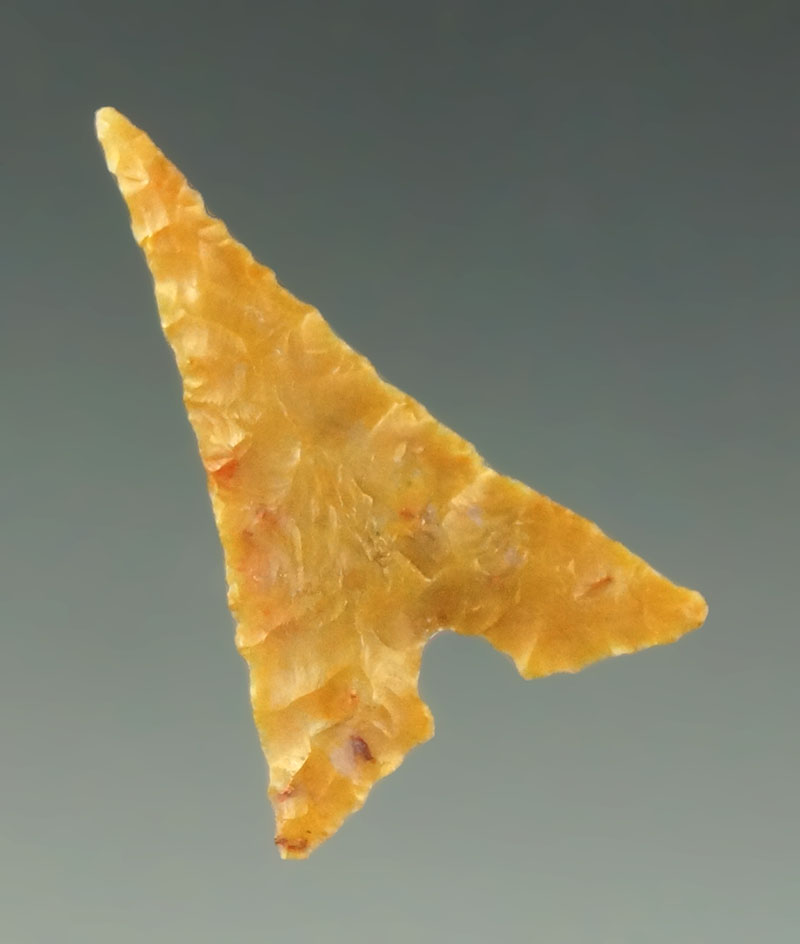 Nice flaking on this 1 1/16" Garza point found in Texas.