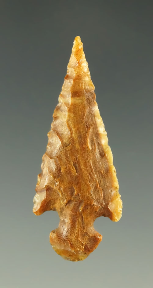 1 3/8" Rose Springs made from attractive multicolored material found in Oregon.