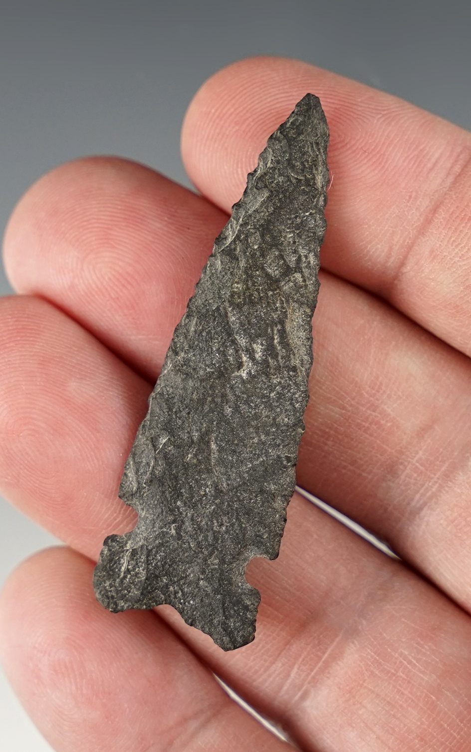 Fine 2 1/8" Side Notched Arrowhead found in Benton Co., Washington.
