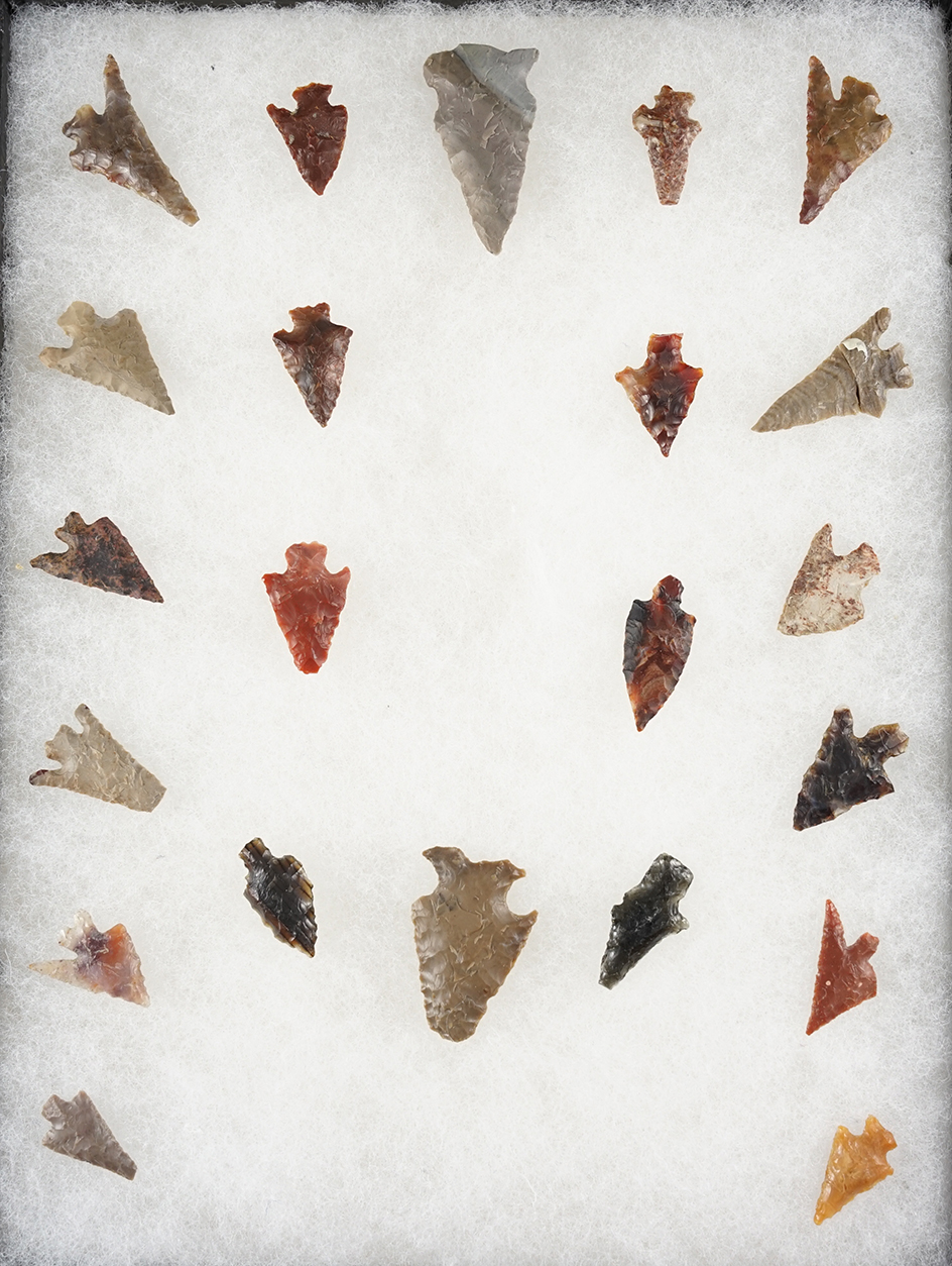 Set of 22 assorted Gem Points - Washington in the 1950's.