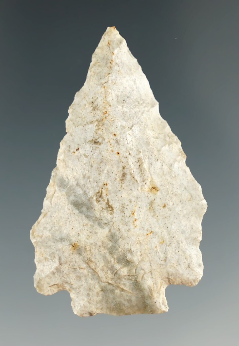 2" Indiana Green flint Pentagonal found in Indiana.