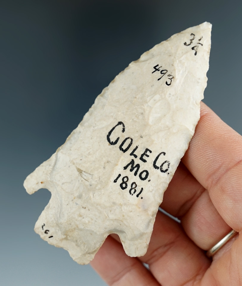 3 1/4" Flint Knife found in Missouri in 1881.