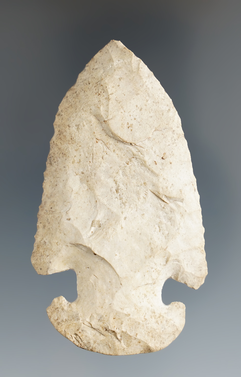 2 7/8" Archaic Thebes bevel found in Illinois. Ex. Townsend collection.