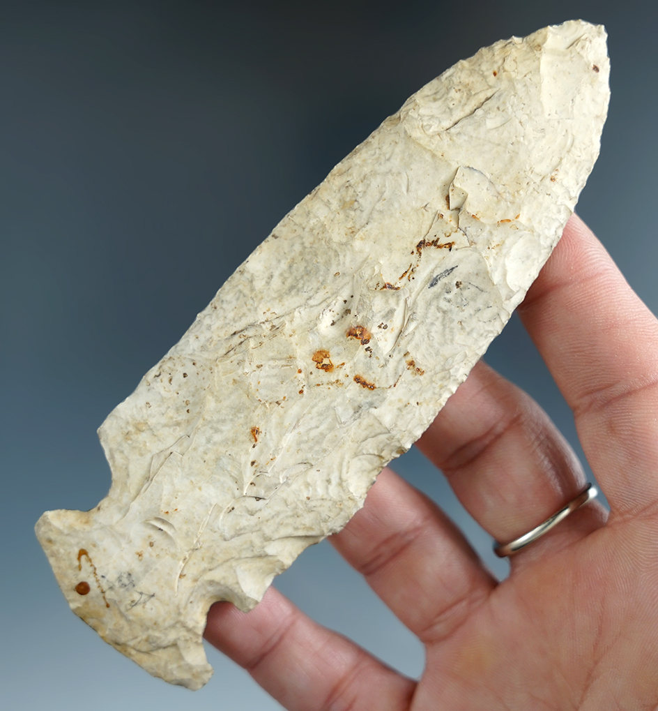 Large 4 3/4" Archaic Sidenotch Knife found in Missouri.